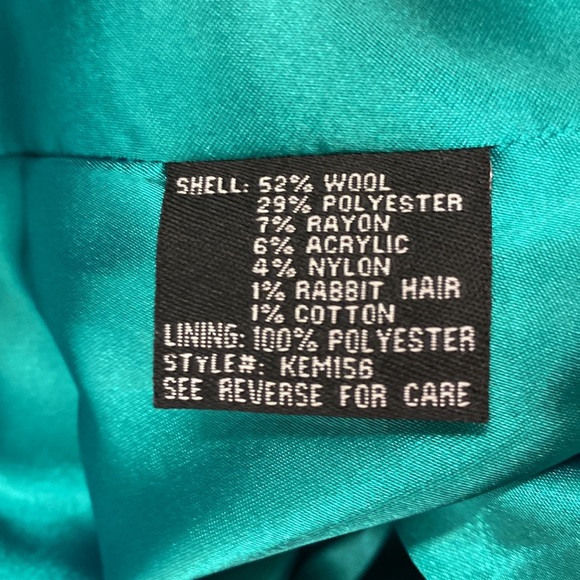 Sugarfly Girls Black Wool Coat - Picture 5 of 10